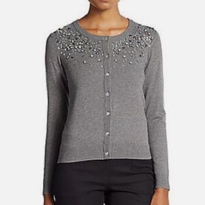 WHBM Gray Cardigan